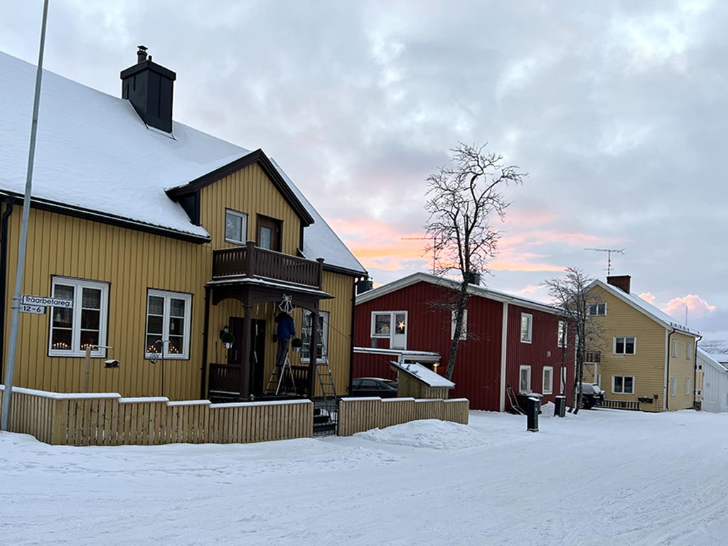 Wohngebiet in Kiruna 